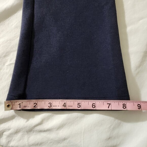 Fishers Finery Women's Ponte Knit Pull-on Boot Leg Work Pant Navy Size SP Career - Picture 11 of 14